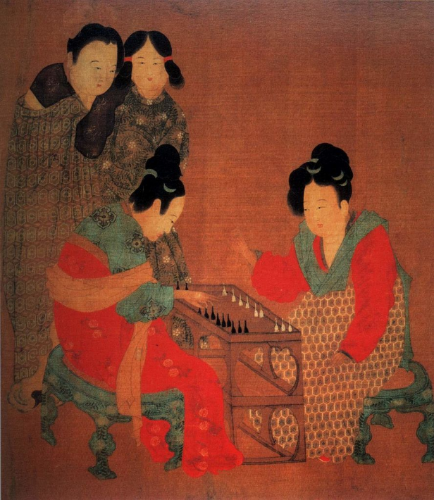 Zhou_Fang._Court_Ladies_Playing_Double-sixes.Detail.002